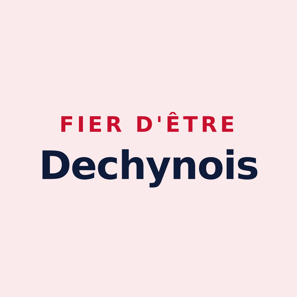 Magnet « Fier d'être Dechynois » — design pour Dechy