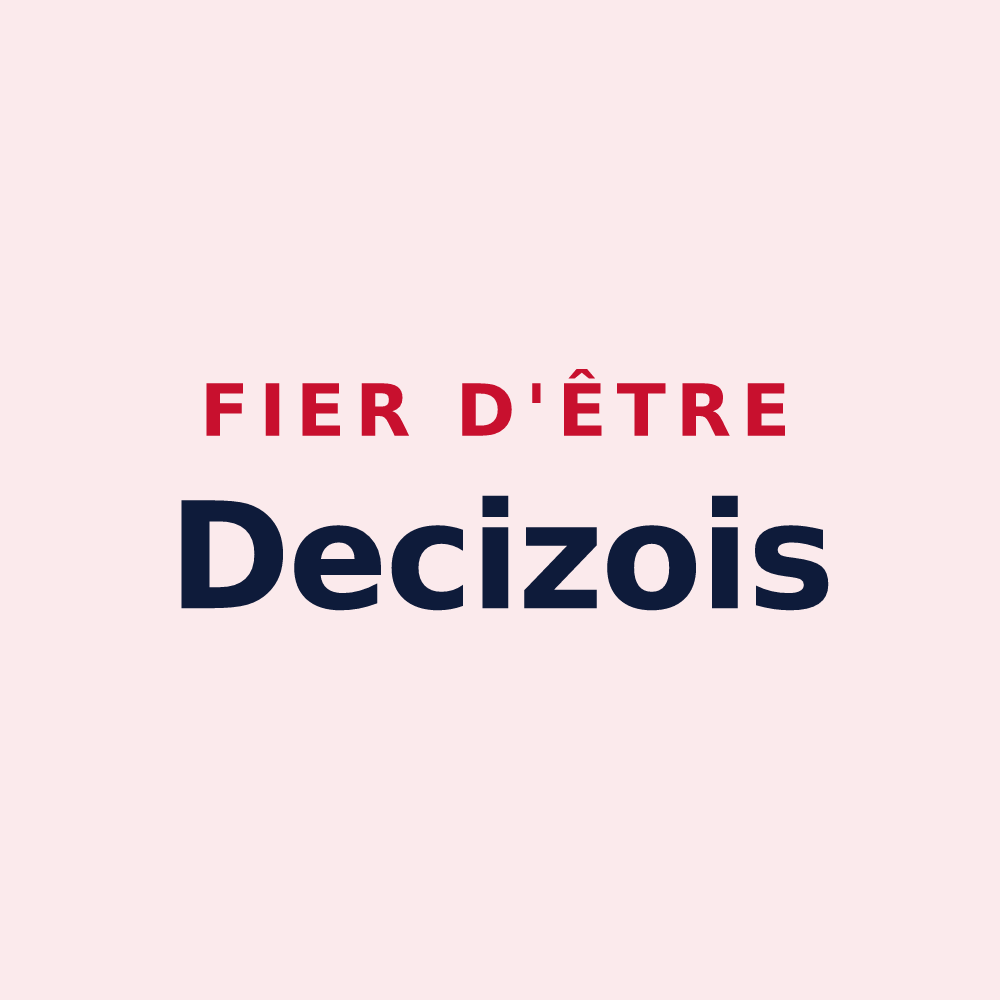 Magnet « Fier d'être Decizois » — design pour Decize