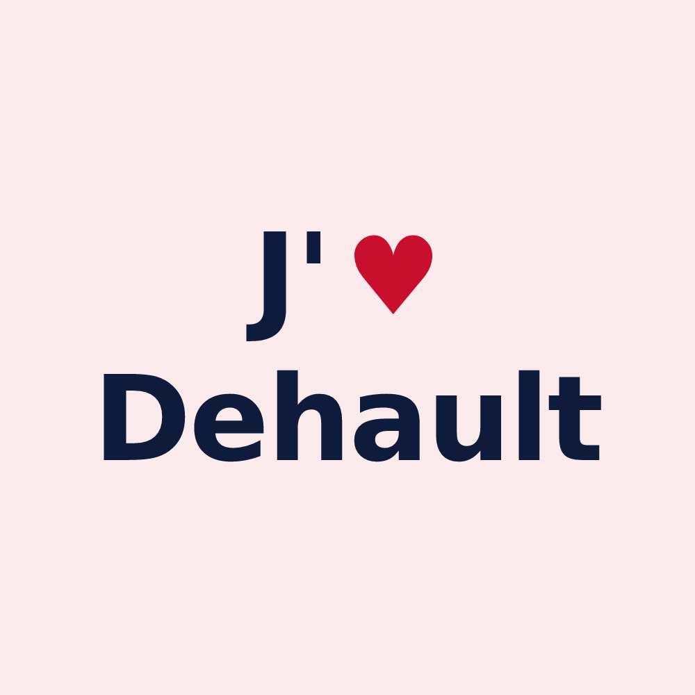 Magnet personnalisé Dehault — design J'aime Dehault