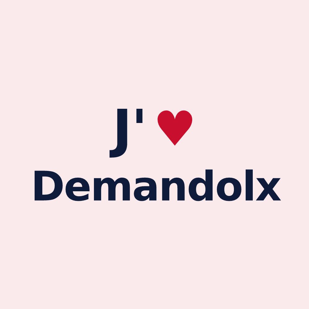 Magnet personnalisé Demandolx — design J'aime Demandolx