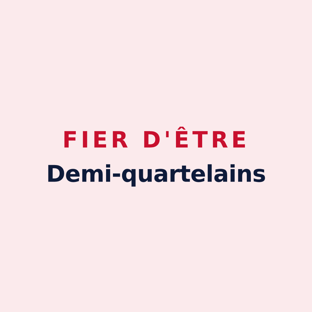 Magnet « Fier d'être Demi-quartelains » — design pour Demi-Quartier
