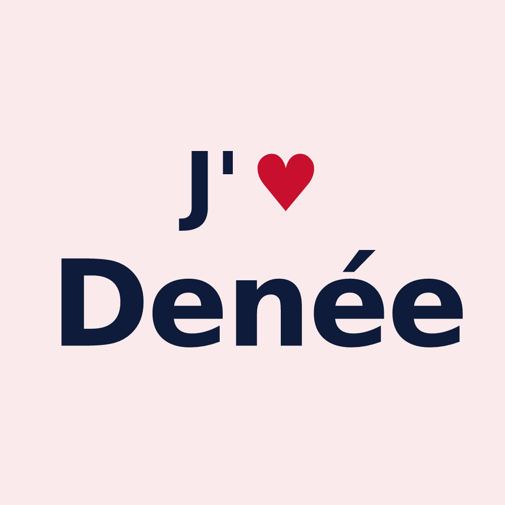 Magnet personnalisé Denée — design J'aime Denée