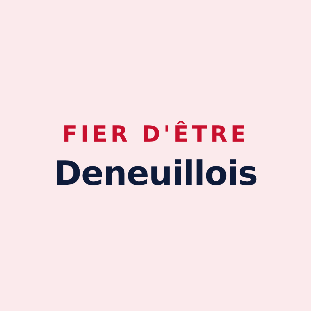 Magnet « Fier d'être Deneuillois » — design pour Deneuille-les-Mines