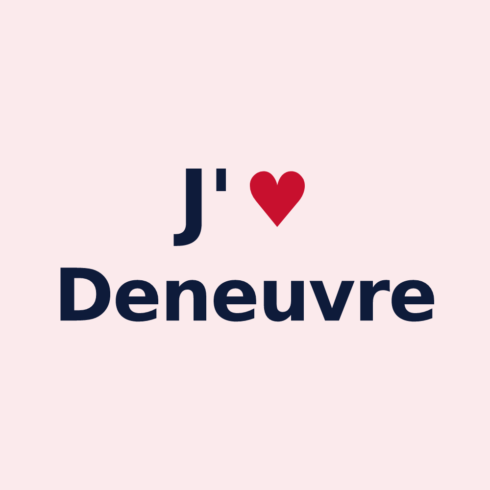 Magnet personnalisé Deneuvre — design J'aime Deneuvre