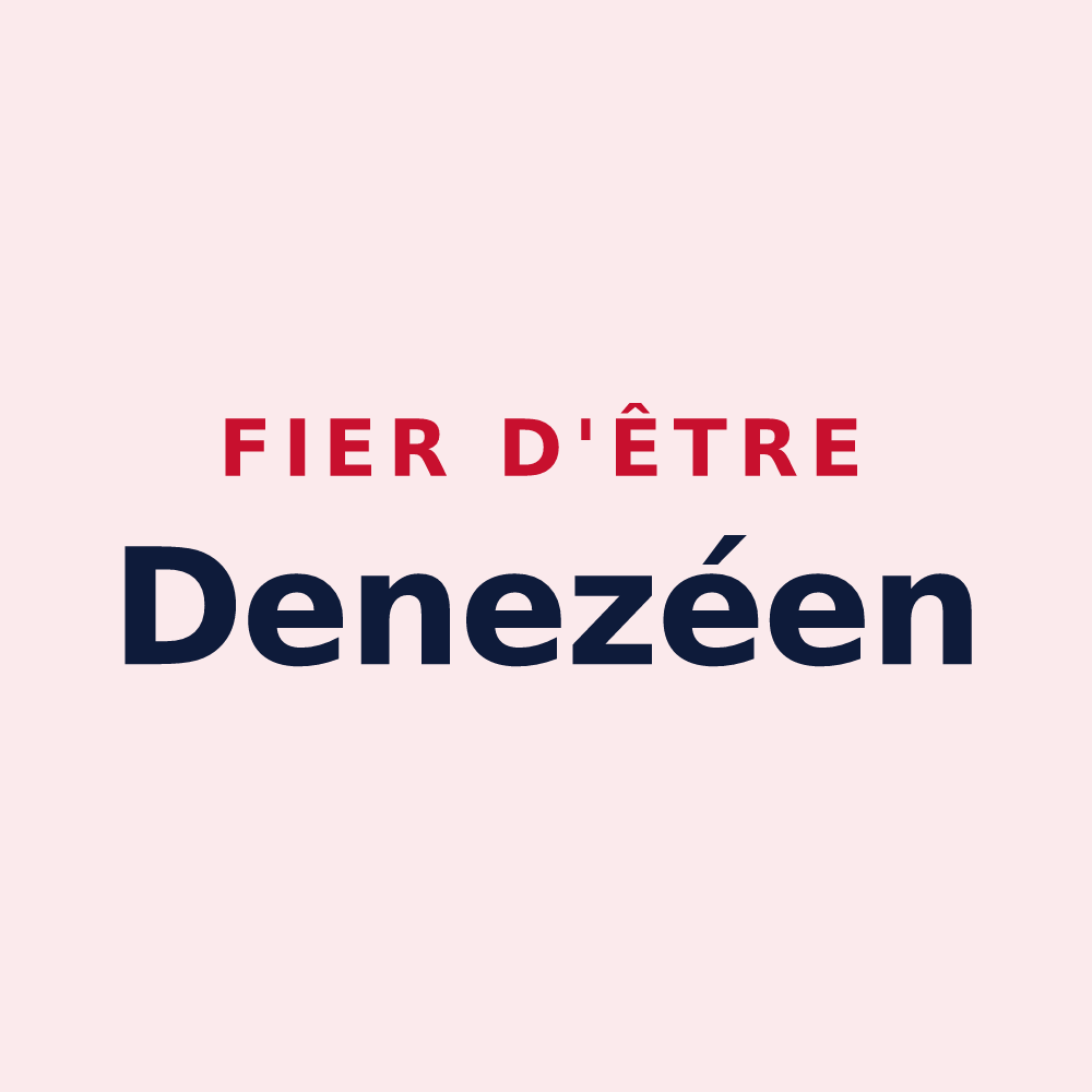 Magnet « Fier d'être Denezéen » — design pour Dénezé-sous-Doué