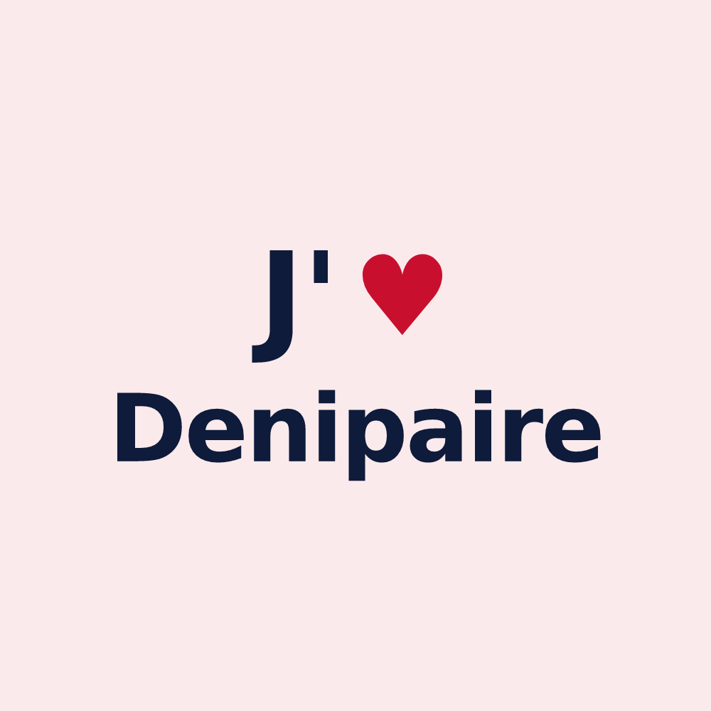 Magnet personnalisé Denipaire — design J'aime Denipaire