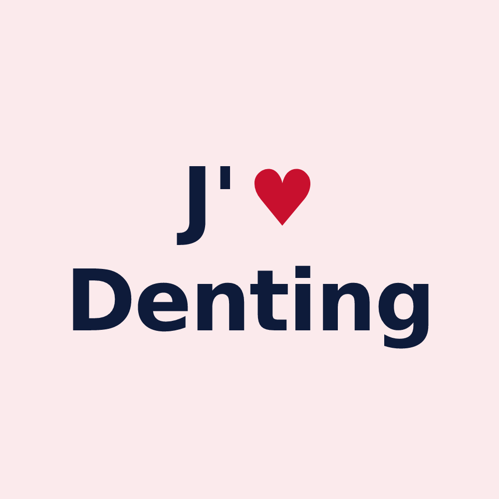 Magnet personnalisé Denting — design J'aime Denting