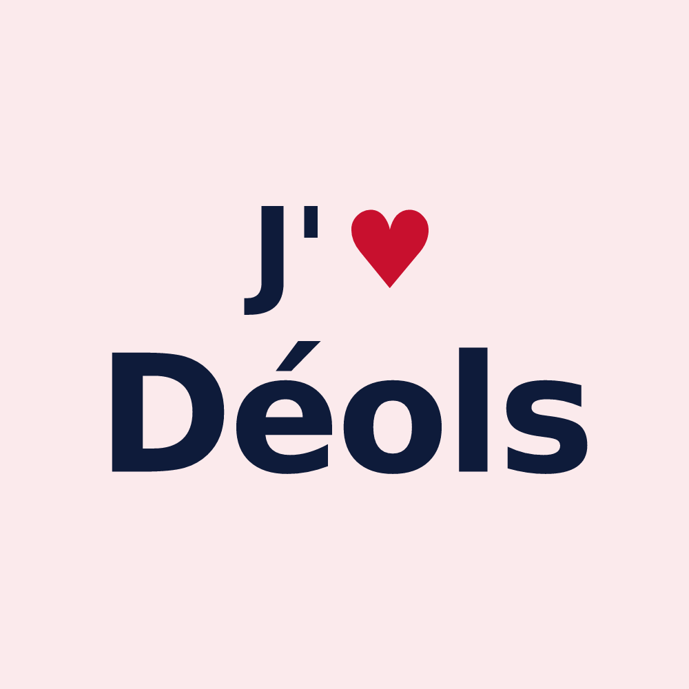 Magnet personnalisé Déols — design J'aime Déols