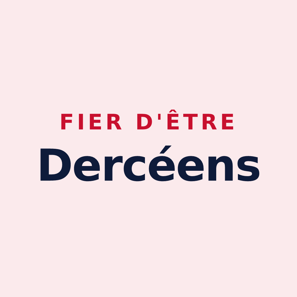 Magnet « Fier d'être Dercéens » — design pour Dercé