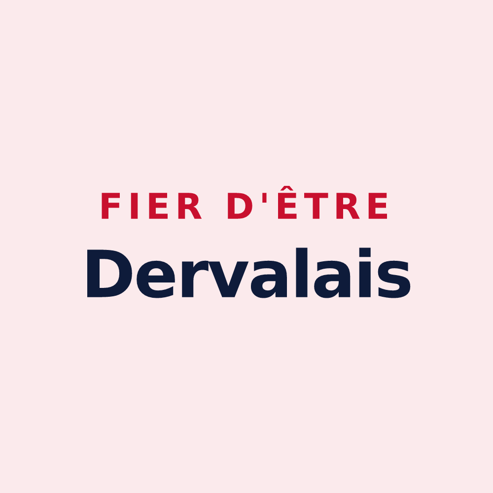 Magnet « Fier d'être Dervalais » — design pour Derval