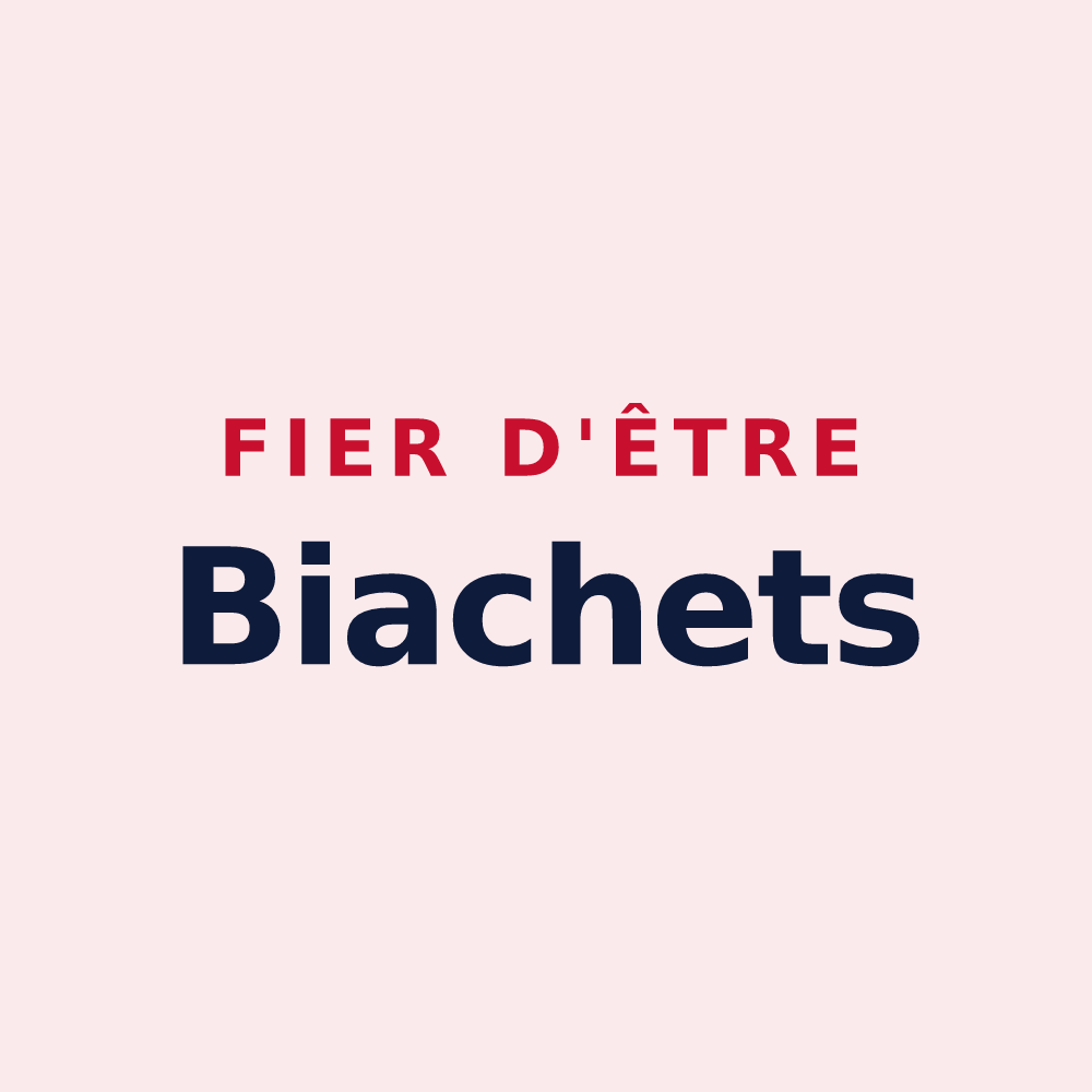 Magnet « Fier d'être Biachets » — design pour Désertines