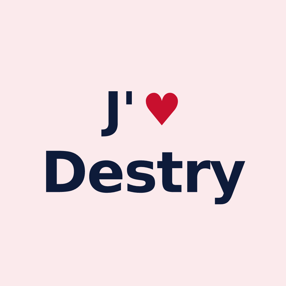 Magnet personnalisé Destry — design J'aime Destry