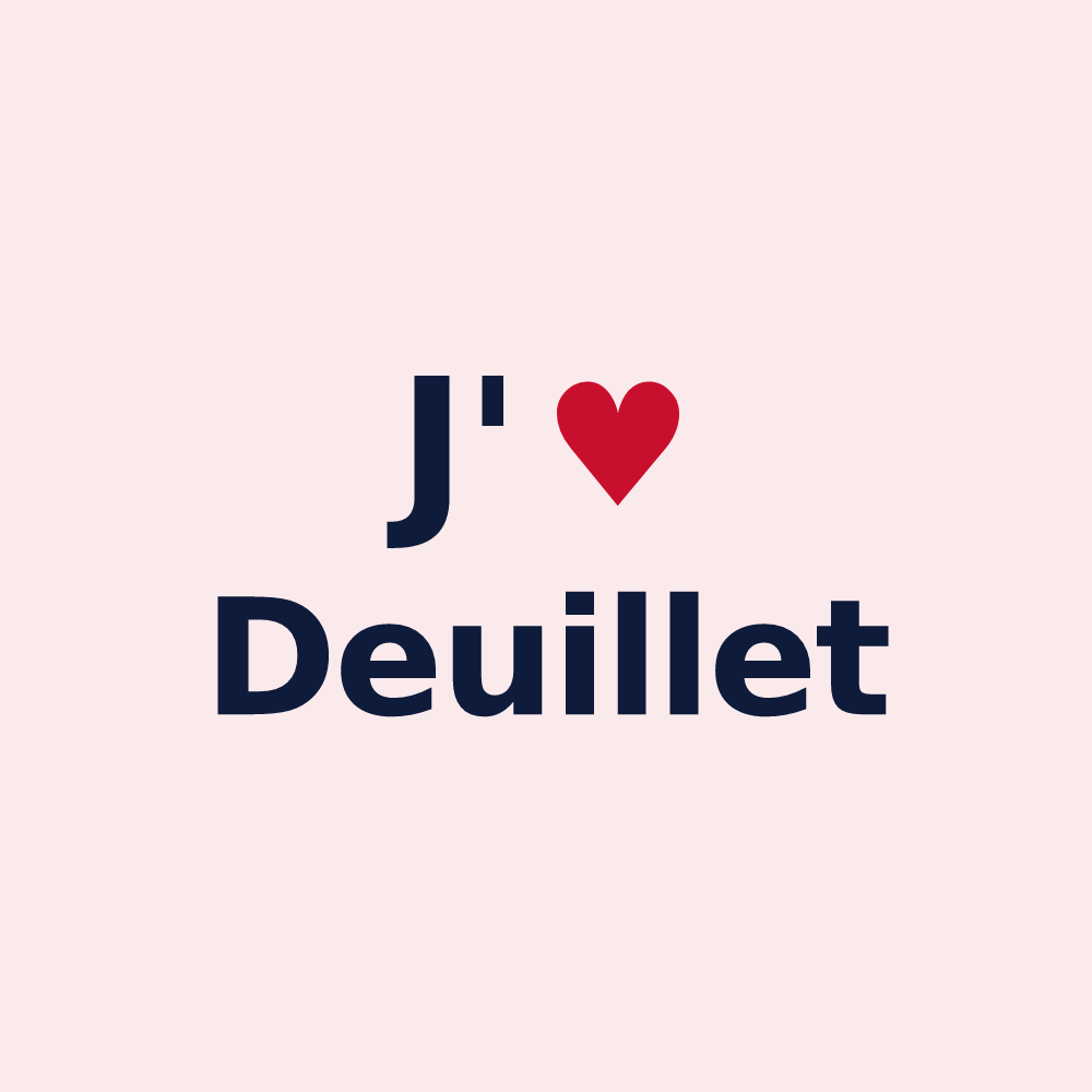 Magnet personnalisé Deuillet — design J'aime Deuillet