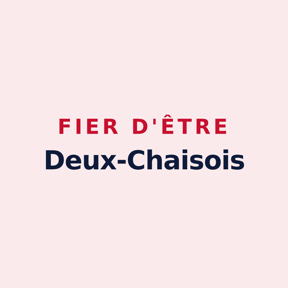 Magnet « Fier d'être Deux-Chaisois » — design pour Deux-Chaises