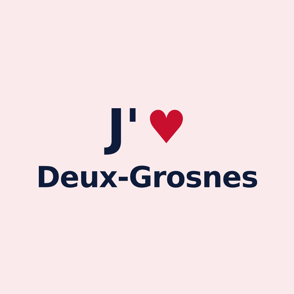 Magnet personnalisé Deux-Grosnes — design J'aime Deux-Grosnes