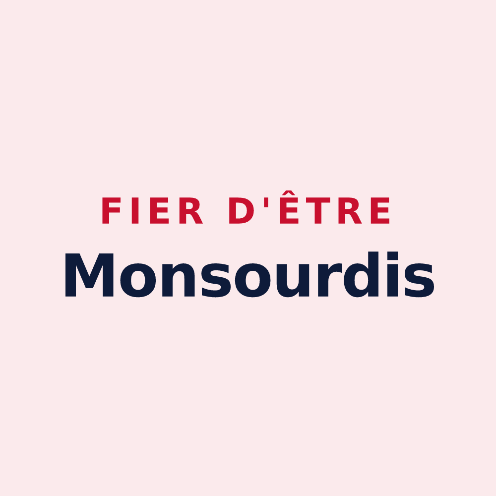 Magnet « Fier d'être Monsourdis » — design pour Deux-Grosnes