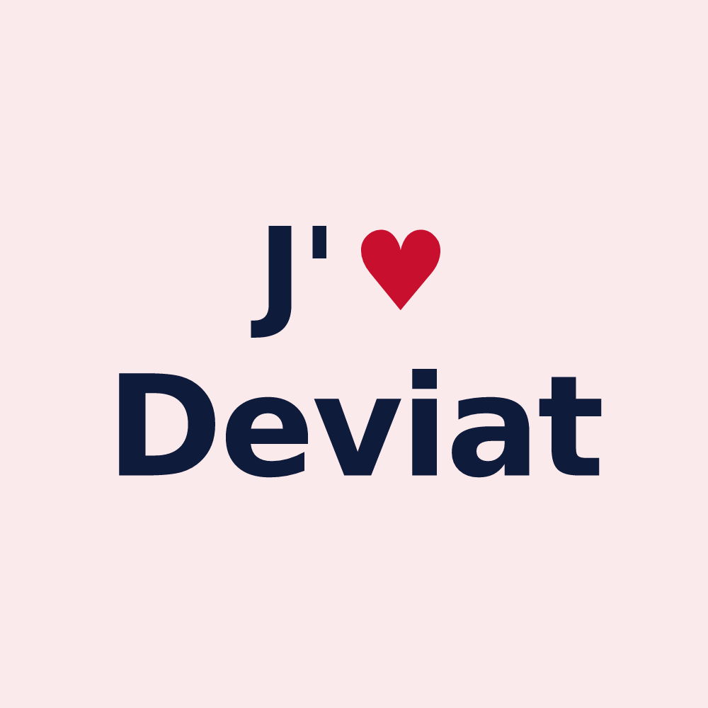 Magnet personnalisé Deviat — design J'aime Deviat