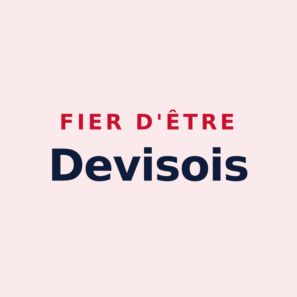 Magnet « Fier d'être Devisois » — design pour Devise