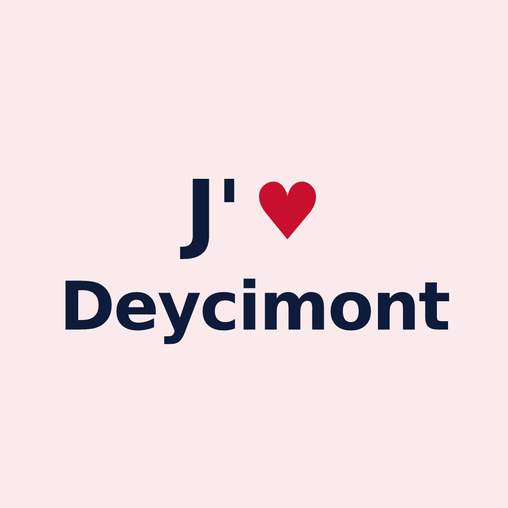 Magnet personnalisé Deycimont — design J'aime Deycimont