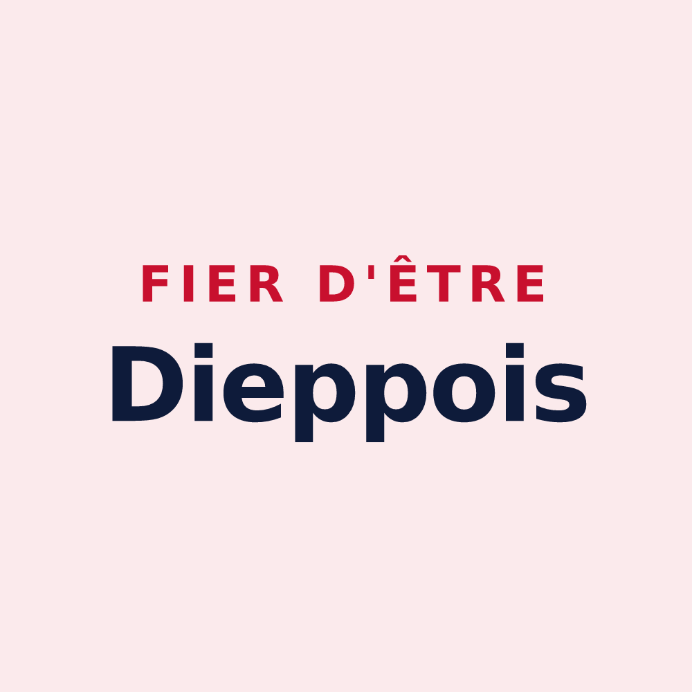 Magnet « Fier d'être Dieppois » — design pour Dieppe