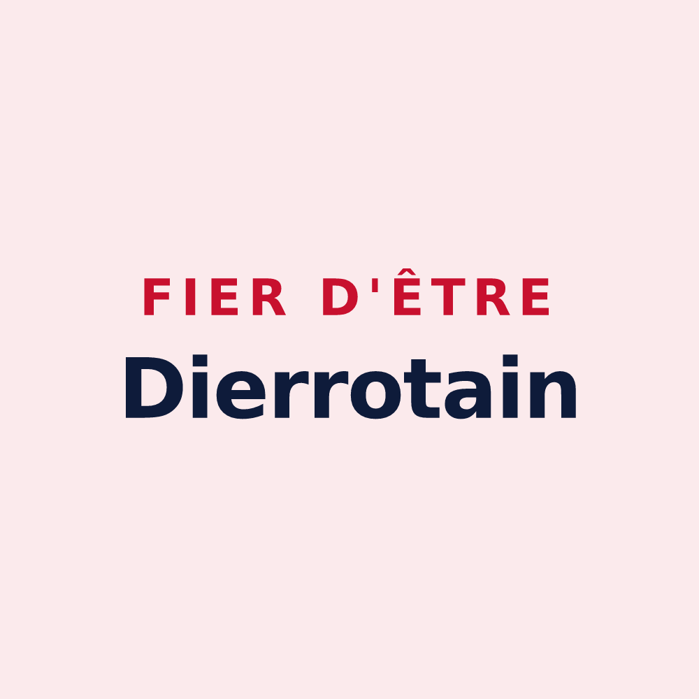 Magnet « Fier d'être Dierrotain » — design pour Dierrey-Saint-Julien