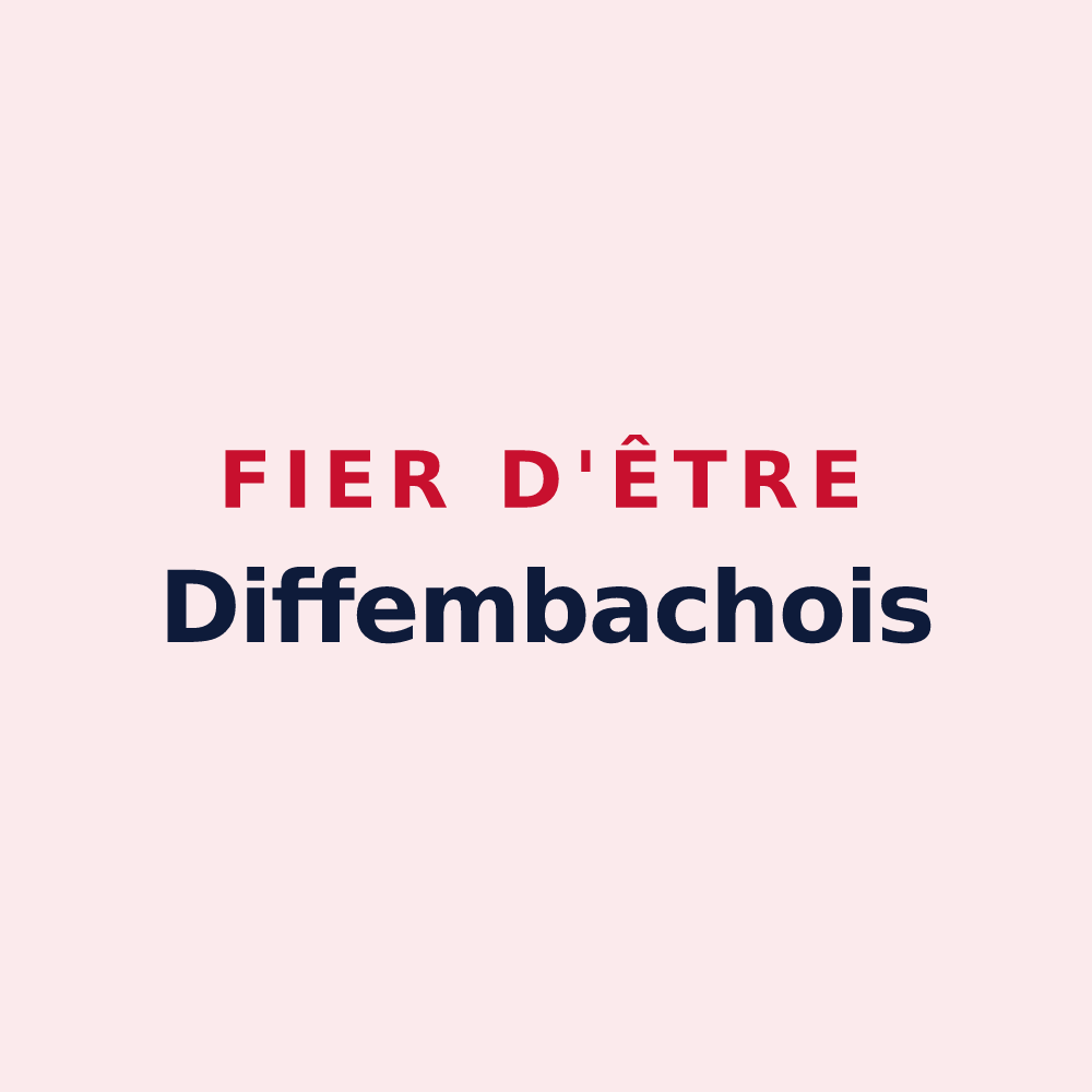 Magnet « Fier d'être Diffembachois » — design pour Diffembach-lès-Hellimer