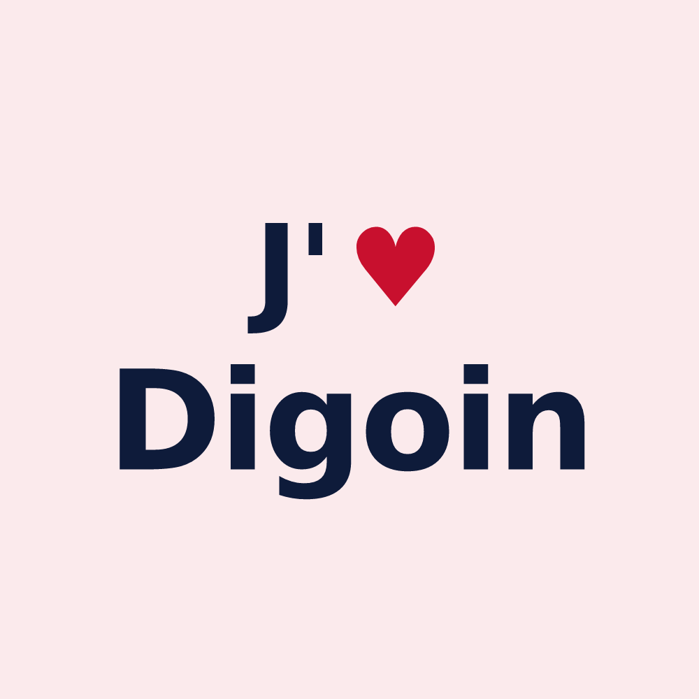 Magnet personnalisé Digoin — design J'aime Digoin