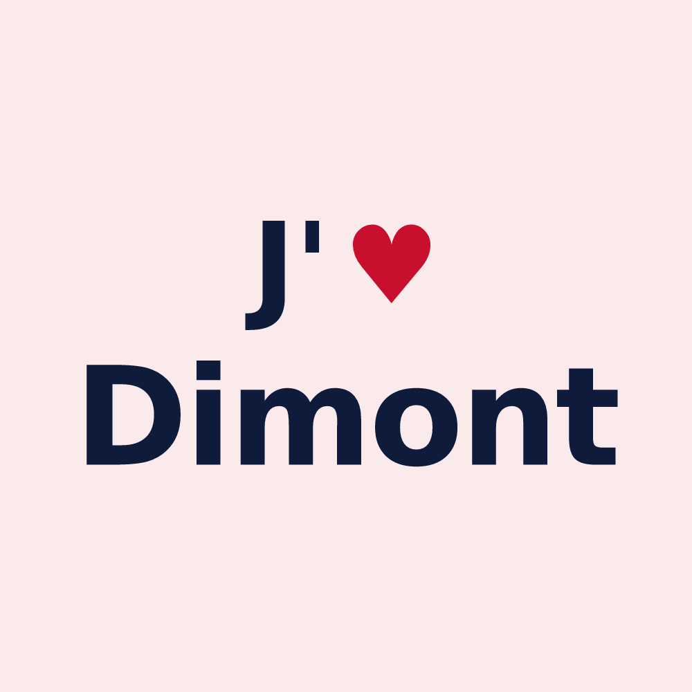 Magnet personnalisé Dimont — design J'aime Dimont