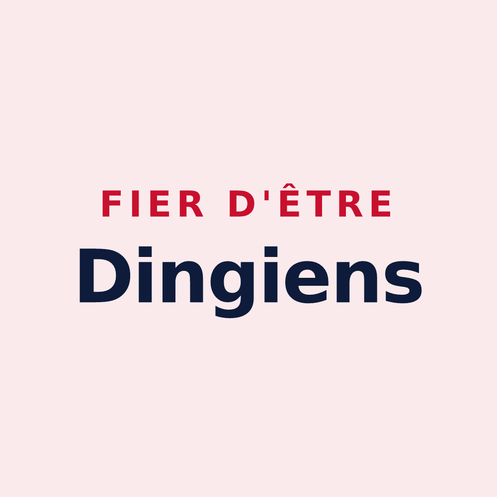 Magnet « Fier d'être Dingiens » — design pour Dingy-Saint-Clair