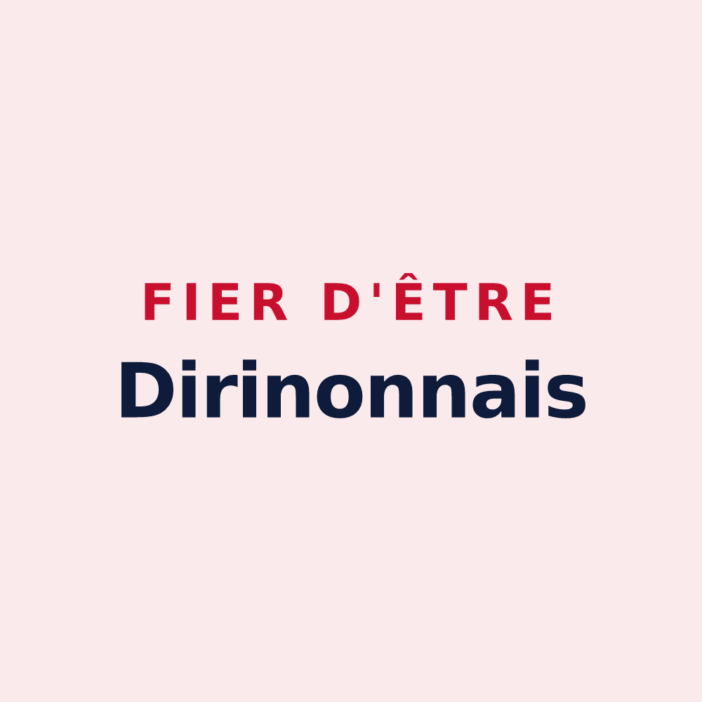 Magnet « Fier d'être Dirinonnais » — design pour Dirinon