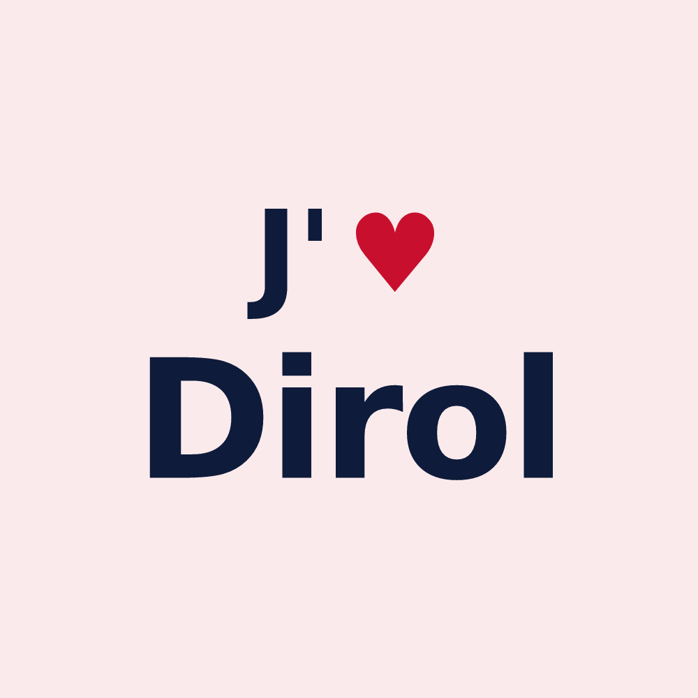 Magnet personnalisé Dirol — design J'aime Dirol