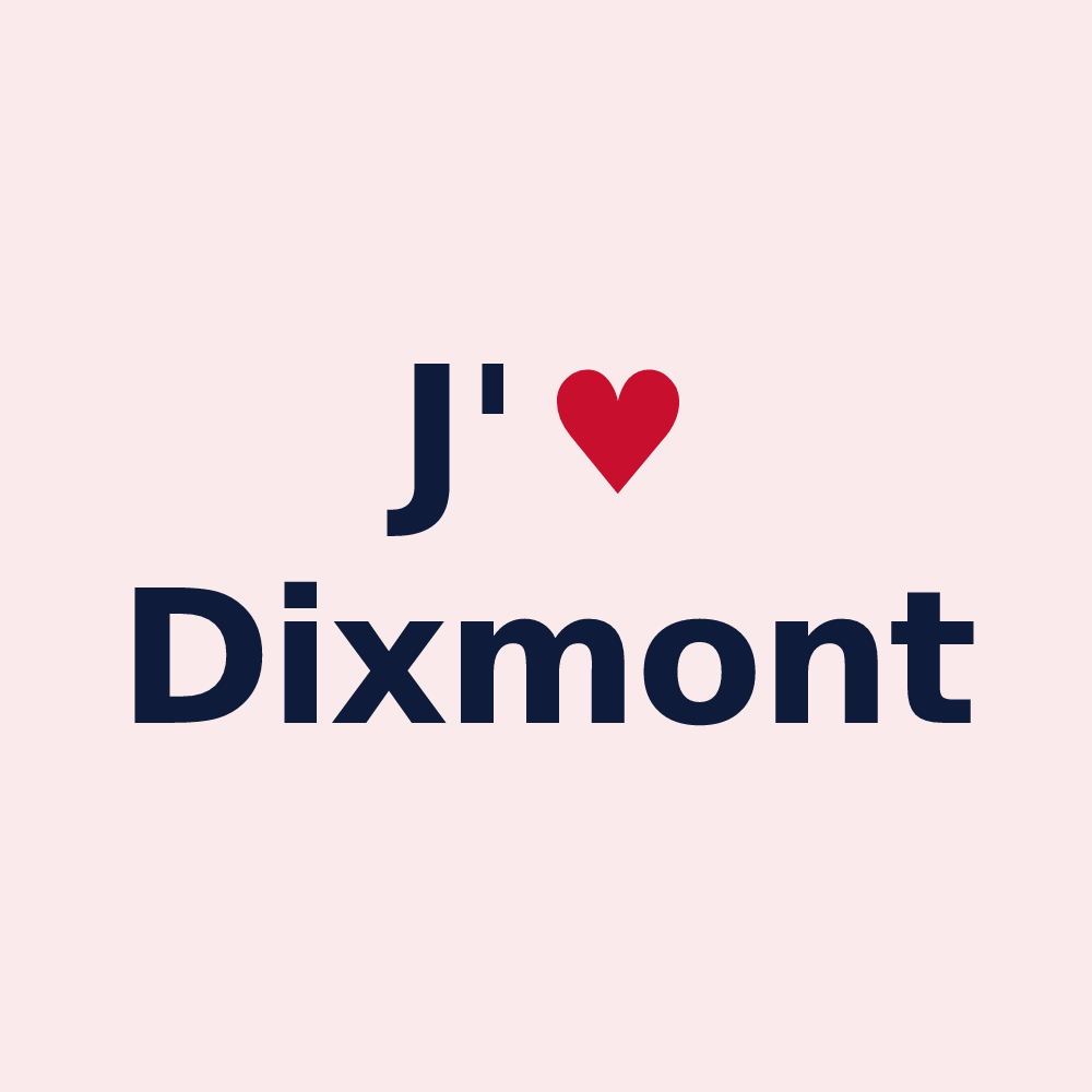Magnet personnalisé Dixmont — design J'aime Dixmont