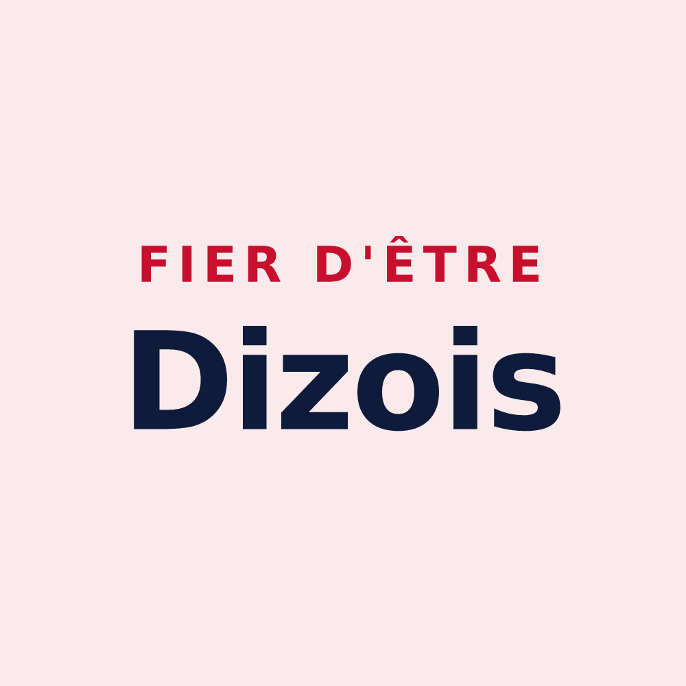 Magnet « Fier d'être Dizois » — design pour Dizy-le-Gros