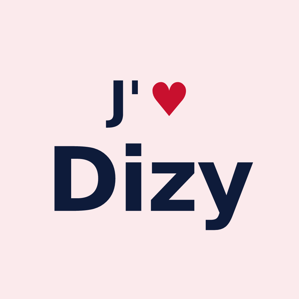 Magnet personnalisé Dizy — design J'aime Dizy