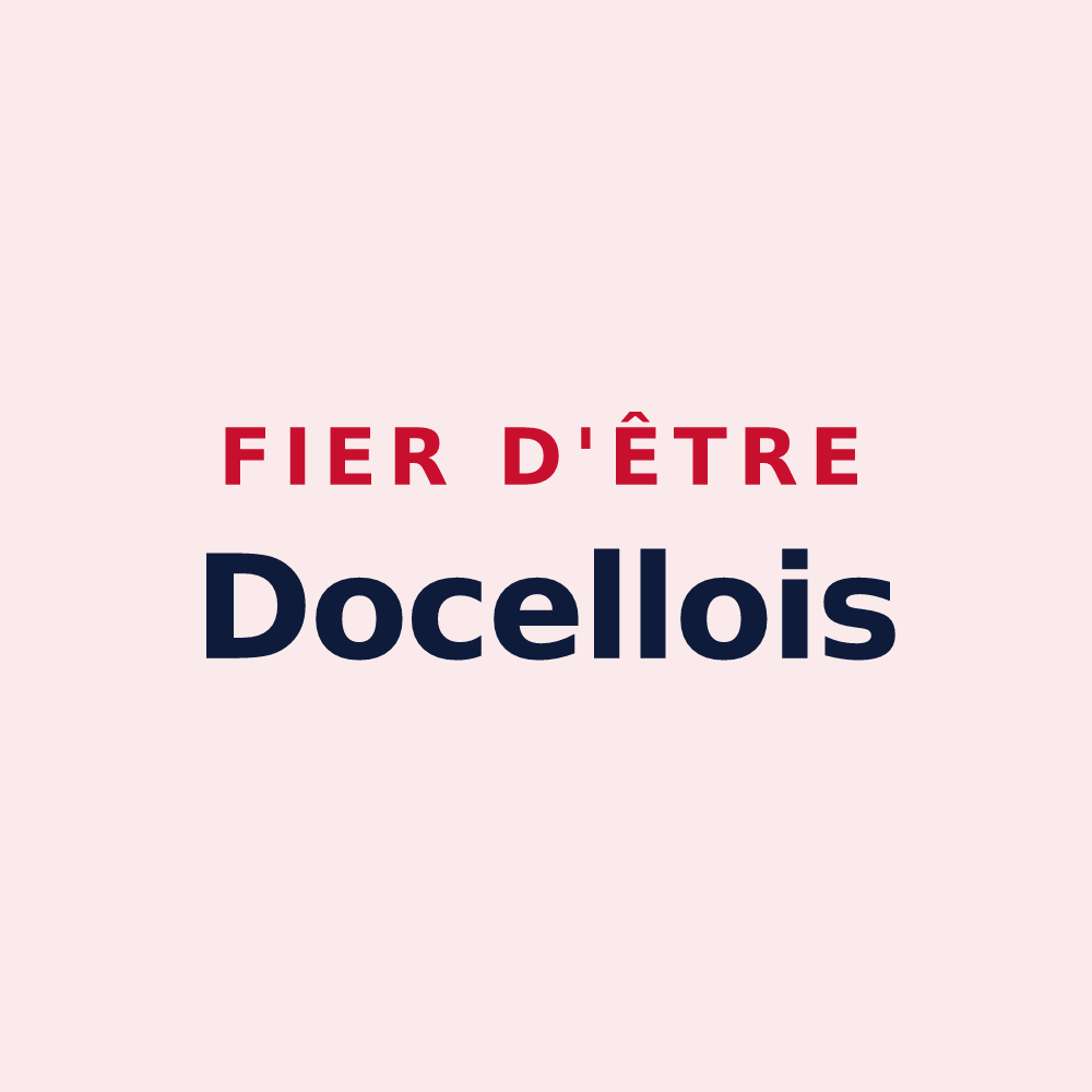 Magnet « Fier d'être Docellois » — design pour Docelles