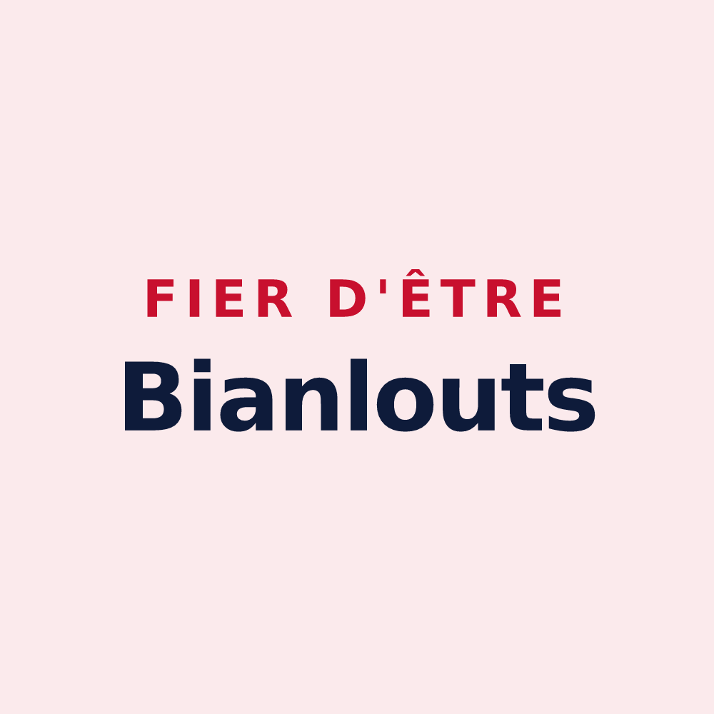 Magnet « Fier d'être Bianlouts » — design pour Dogneville