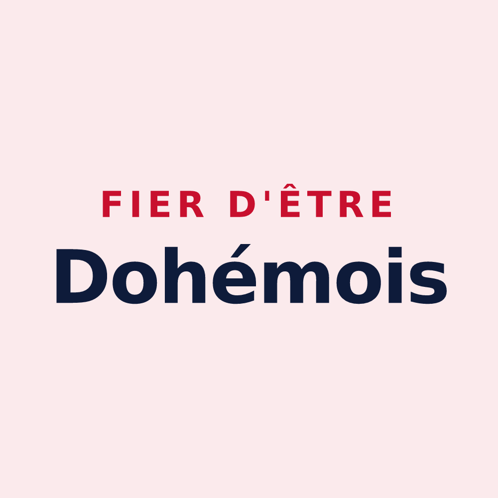 Magnet « Fier d'être Dohémois » — design pour Dohem