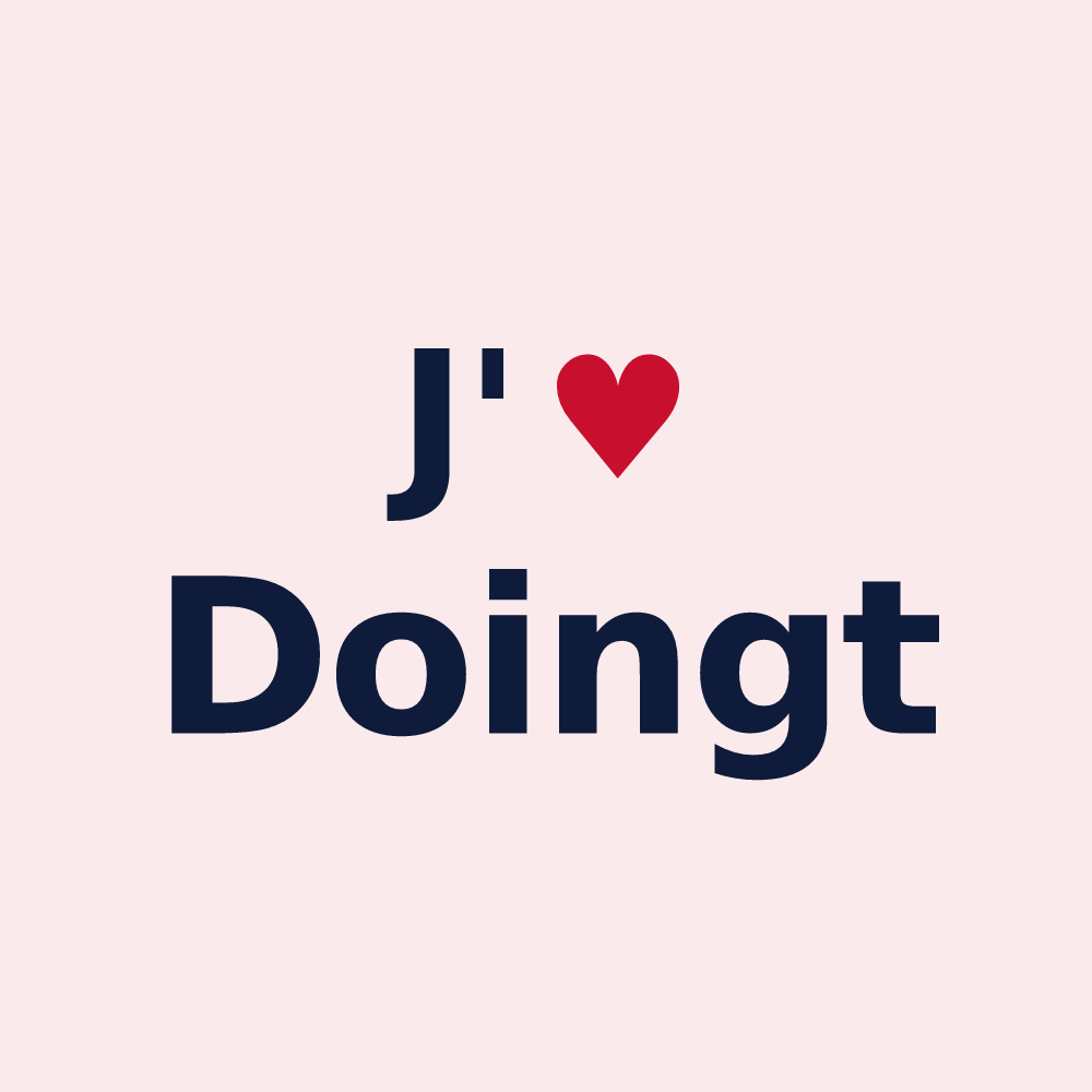 Magnet personnalisé Doingt — design J'aime Doingt