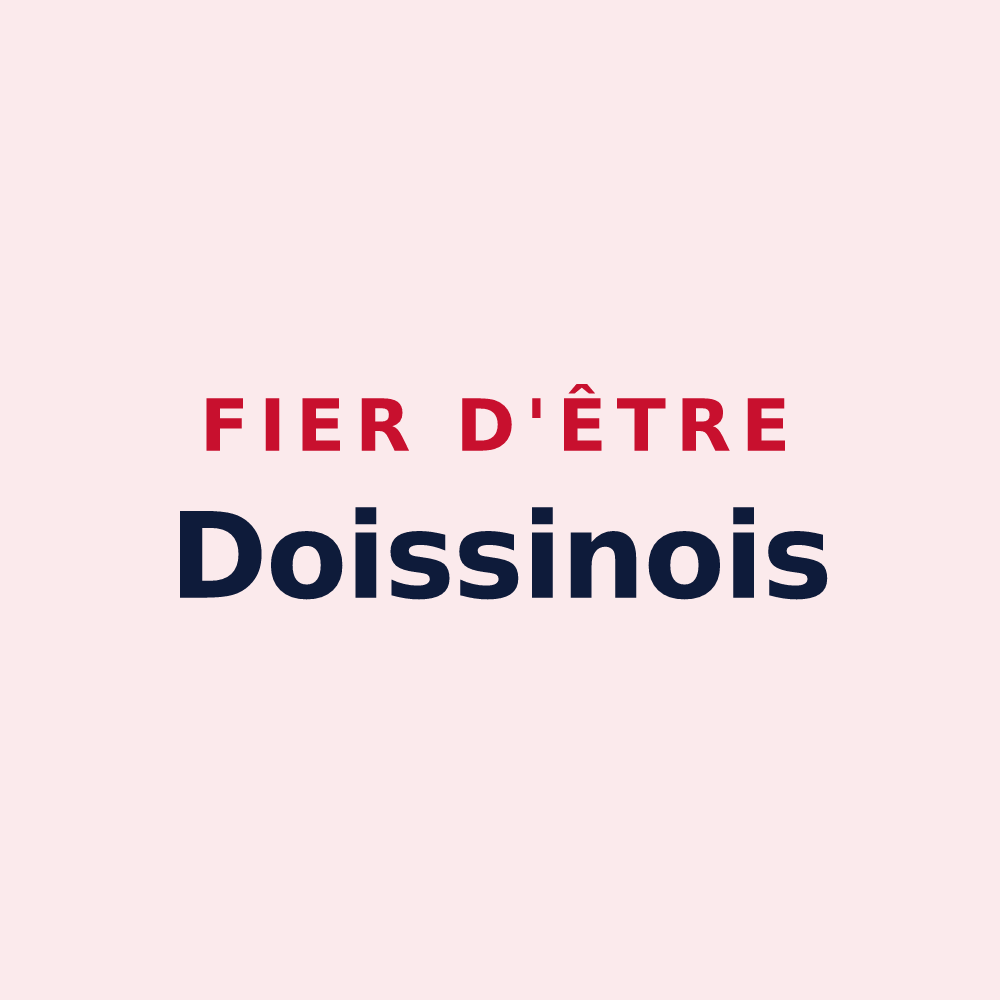 Magnet « Fier d'être Doissinois » — design pour Doissin