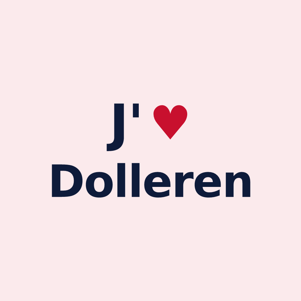 Magnet personnalisé Dolleren — design J'aime Dolleren
