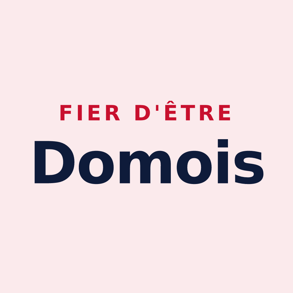 Magnet « Fier d'être Domois » — design pour Dom-le-Mesnil