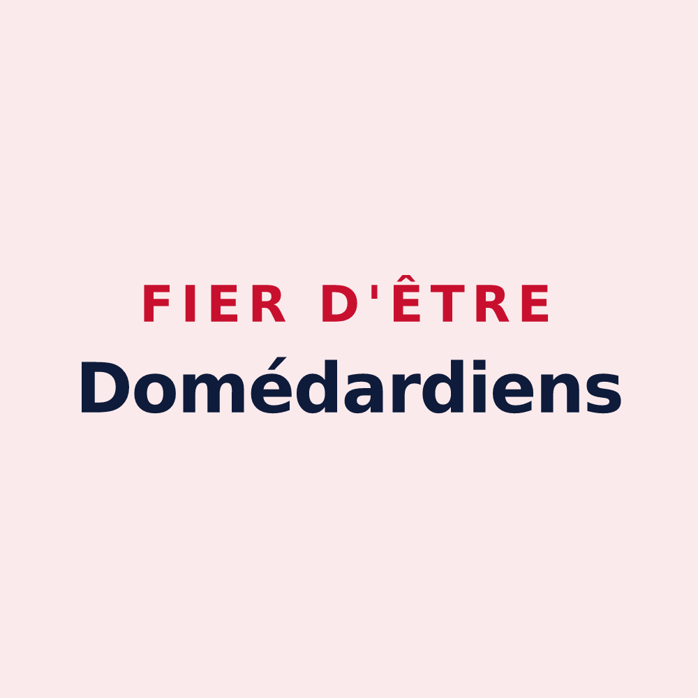 Magnet « Fier d'être Domédardiens » — design pour Domart-sur-la-Luce