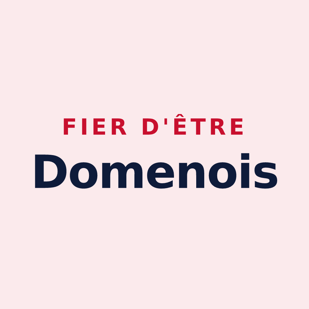 Magnet « Fier d'être Domenois » — design pour Domène