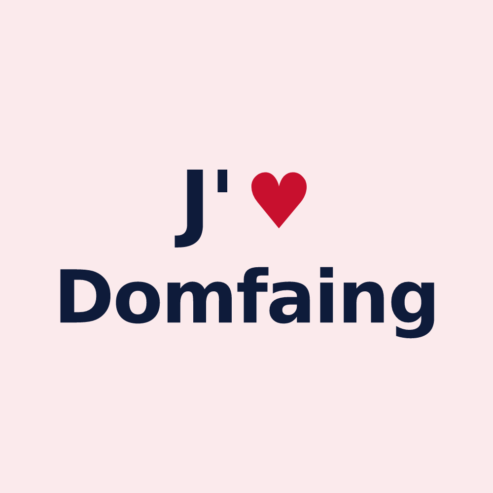 Magnet personnalisé Domfaing — design J'aime Domfaing