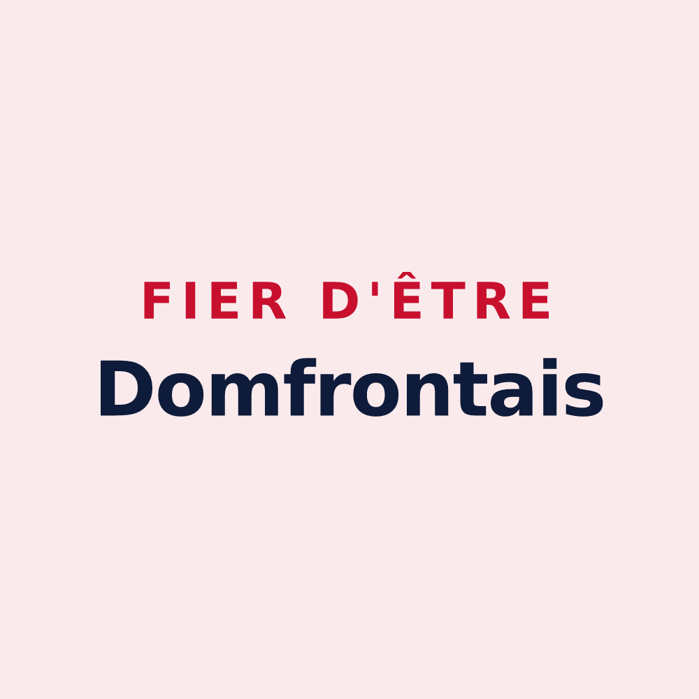 Magnet « Fier d'être Domfrontais » — design pour Domfront-en-Champagne