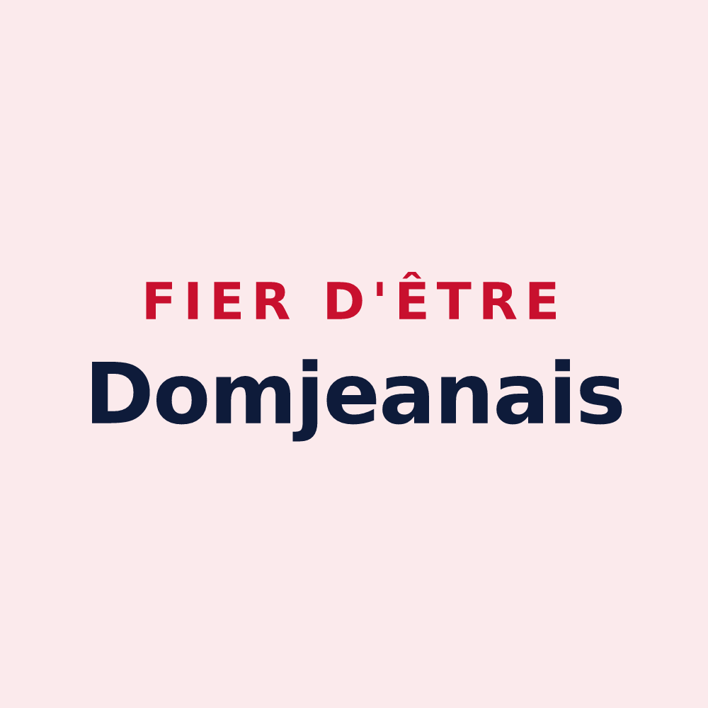 Magnet « Fier d'être Domjeanais » — design pour Domjean