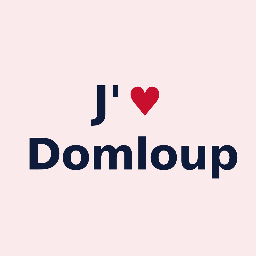 Magnet personnalisé Domloup — design J'aime Domloup