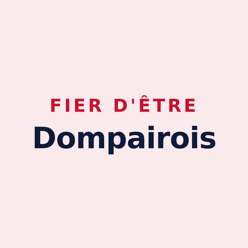 Magnet « Fier d'être Dompairois » — design pour Dompaire