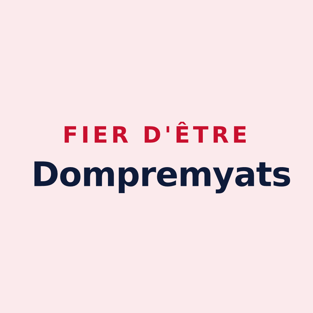 Magnet « Fier d'être Dompremyats » — design pour Dompremy