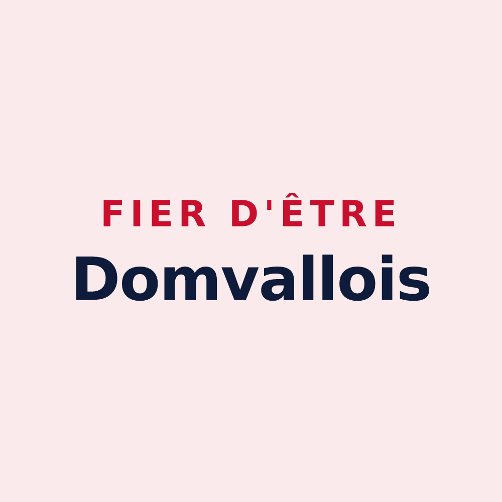 Magnet « Fier d'être Domvallois » — design pour Domvallier